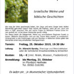 Biblische Weinprobe in Zeilitzheim